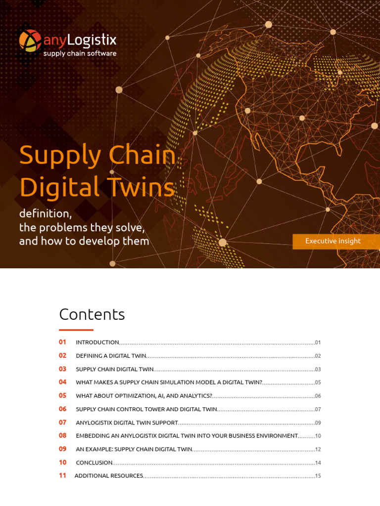 Supply Chain Digital Twins | PDF | Supply Chain | Simulation