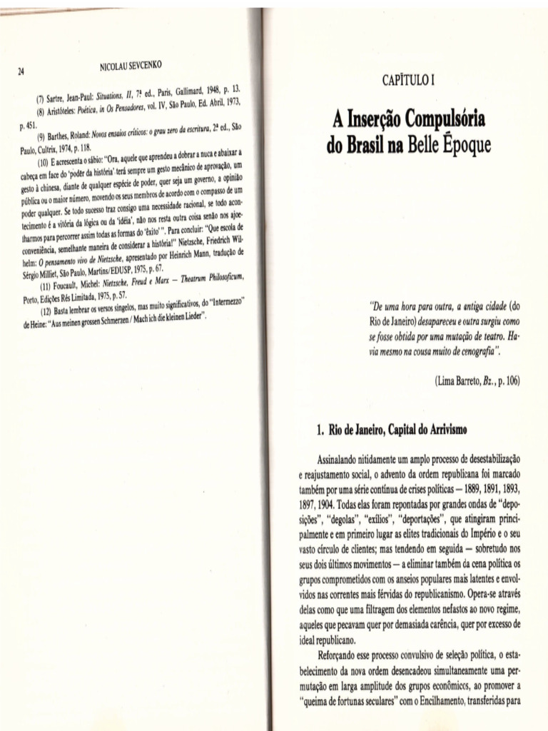 SEVCENKO, Nicolau - CAP 1 - Literatura Como Missão - 1983 - Int, Cap 1 ...