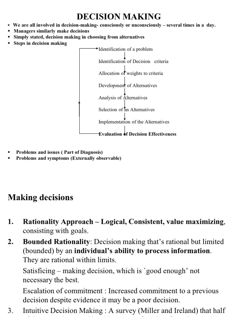 Bounded Rationality in Decision Making | PDF | Decision Making | Intuition