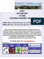 2012 Action Day To End Violence Against Women: L S: R & L R