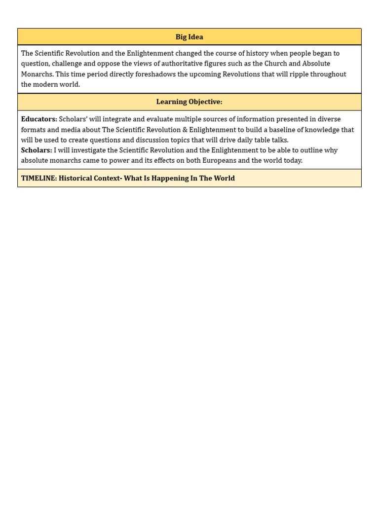 Scientific Revolution and Enlightenment Insights | PDF | Age Of ...