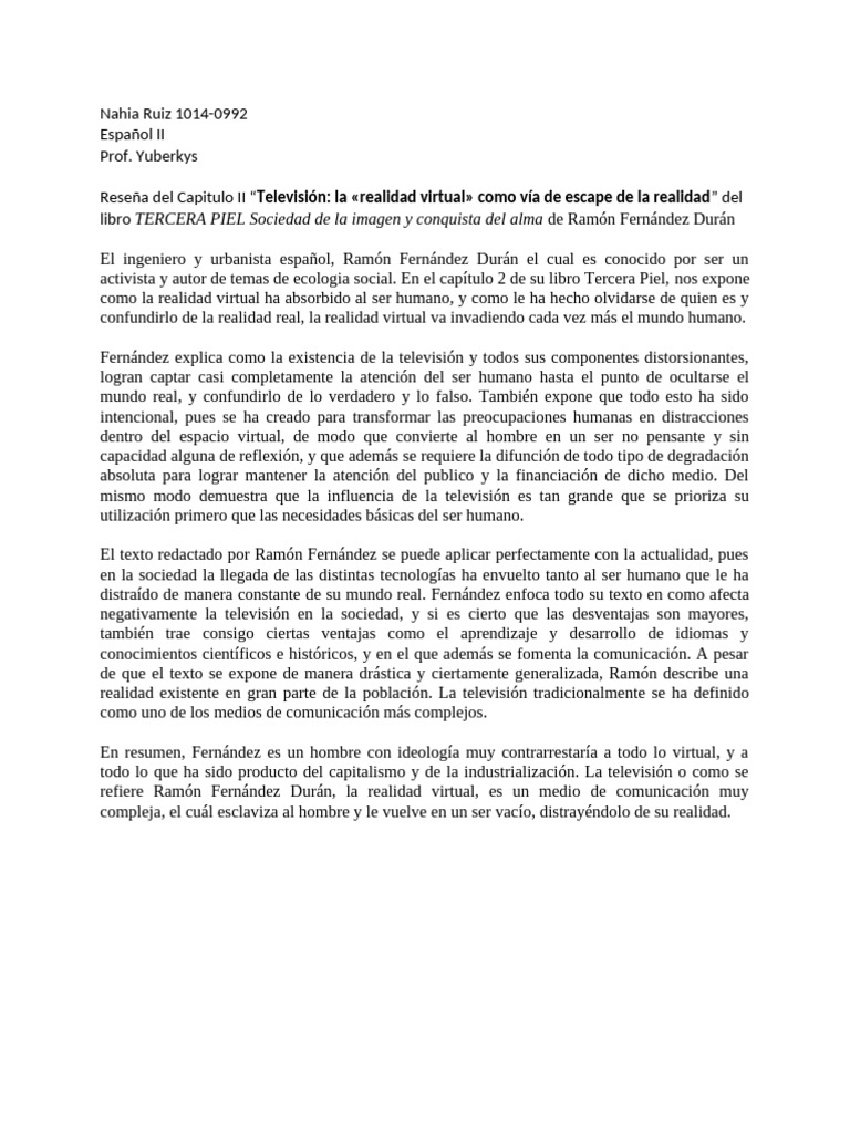 Nahia Ruiz Reseña | PDF