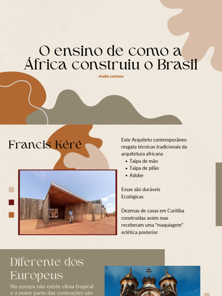 Arquitetura Africana no Brasil: Ensino e Práticas | PDF | Brasil | África