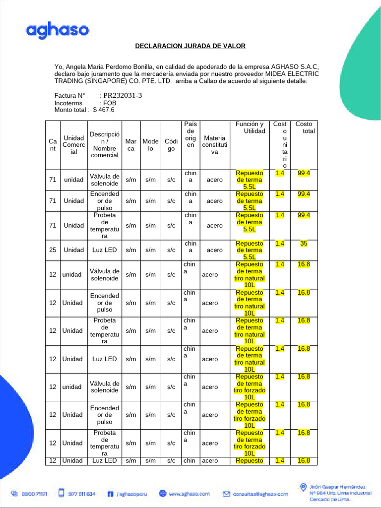 declaraci-n-jurada-de-valor-aghaso-s-a-c-pdf