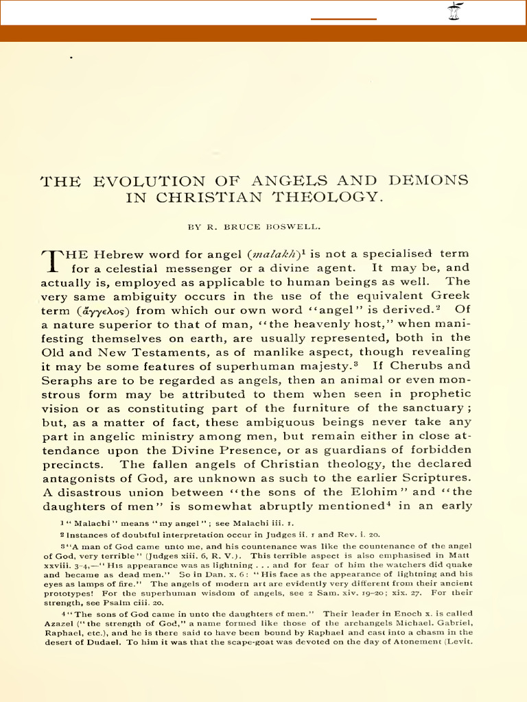 Evolution of Angels and Demons | PDF | Archangel | Angel