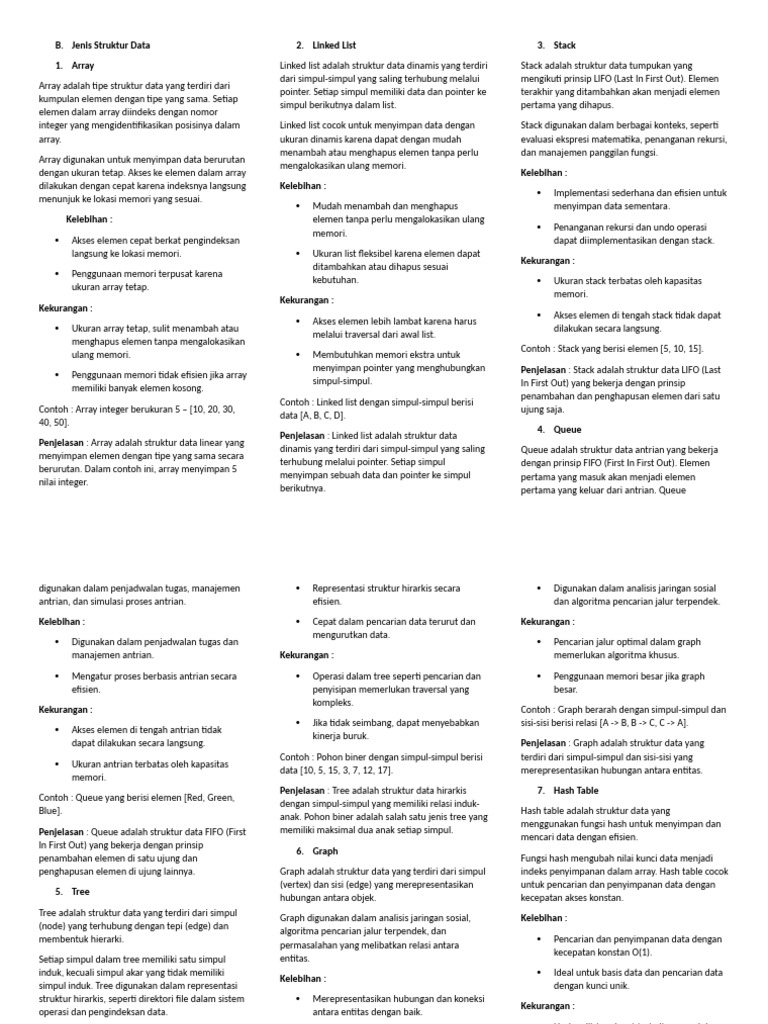 Jenis Struktur Data | PDF