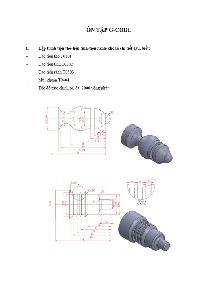 Ôn tập CAD-CAM-CNC | PDF