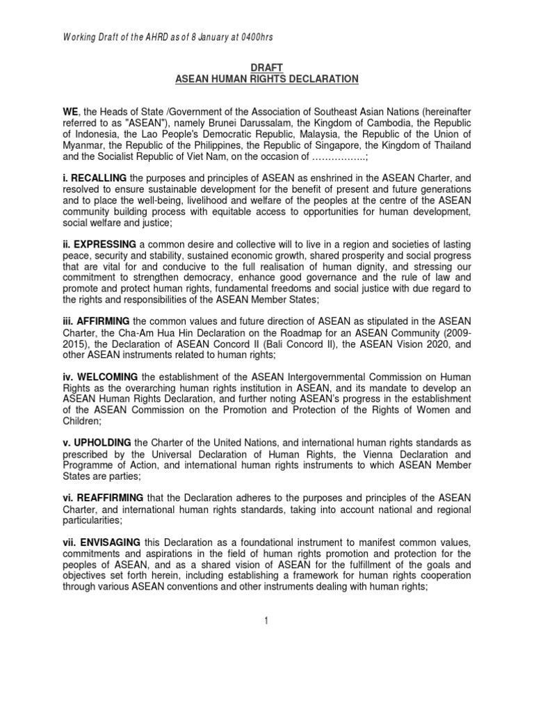Working Draft of The AHRD - As of 8 Jan 2012 0400hrs | PDF ...