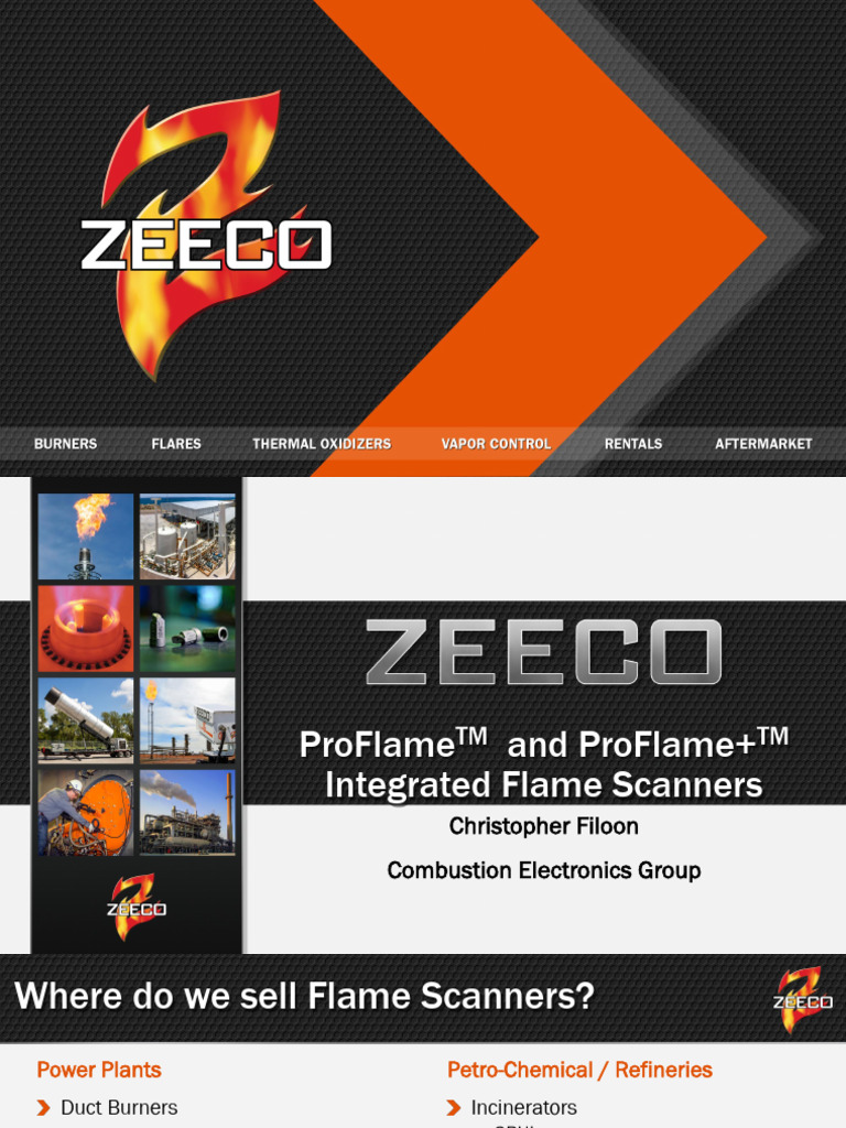 ProFlame Integrated Flame Scanners | PDF | Boiler | Power Supply