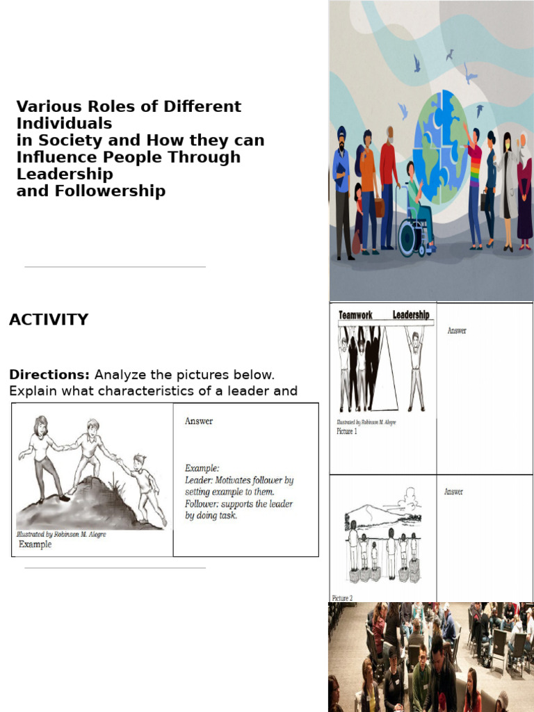 Various Roles of Different Individuals | PDF | Leadership | Psychology
