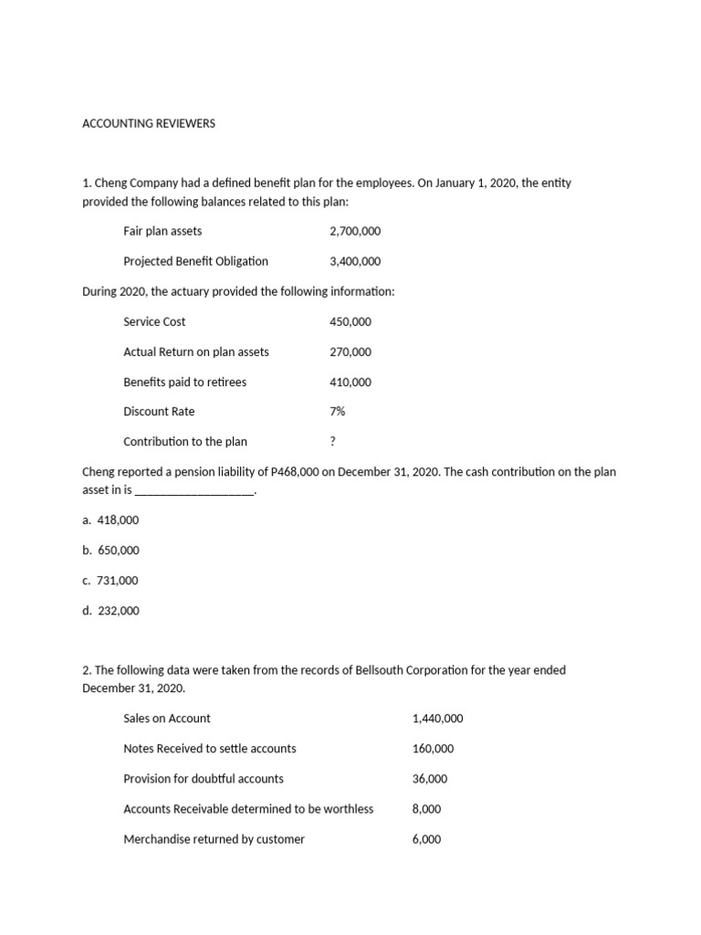 Accounting Exam Prep Guide | PDF