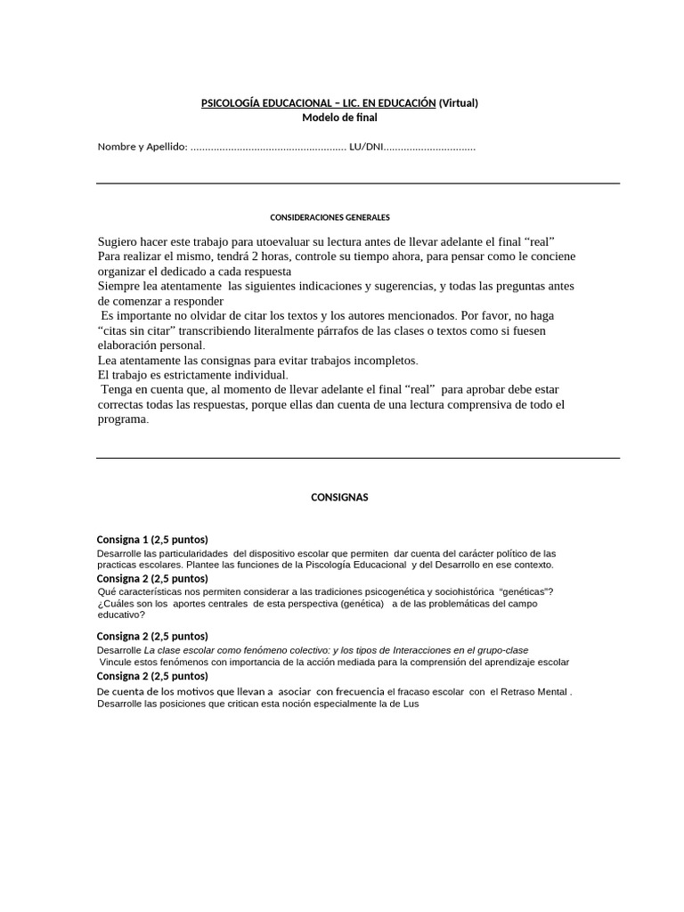 Modelo de Final | PDF