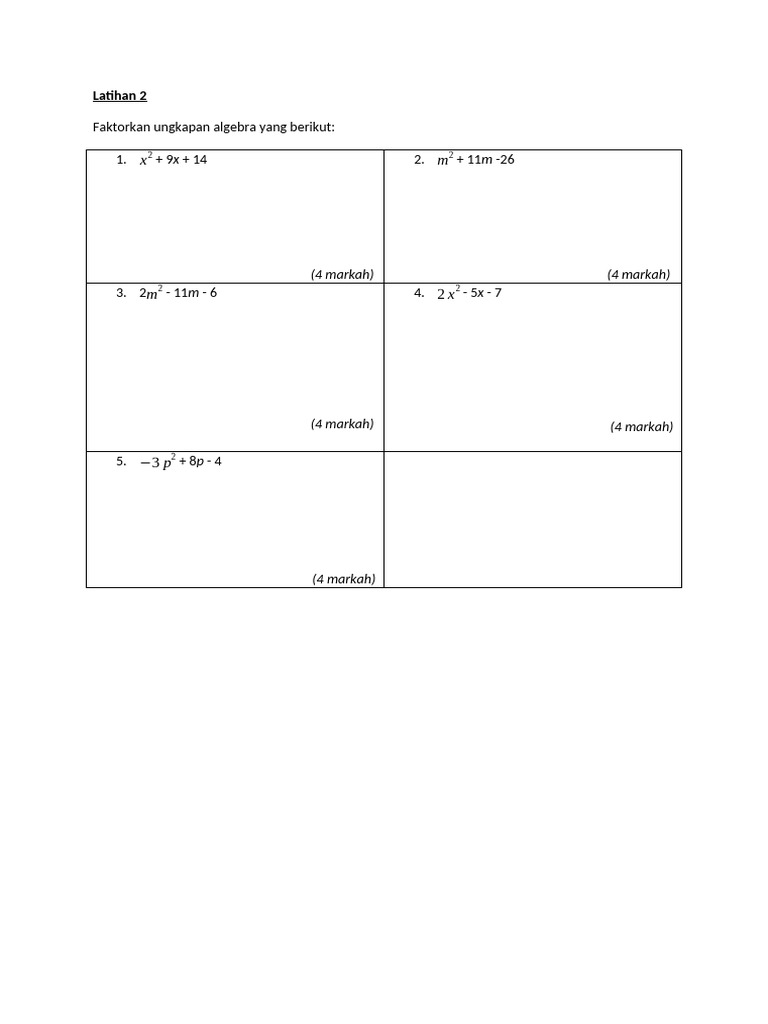 Latihan 2 | PDF