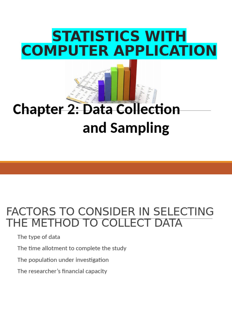 Data Collection Methods in Statistics | PDF | Sampling (Statistics ...