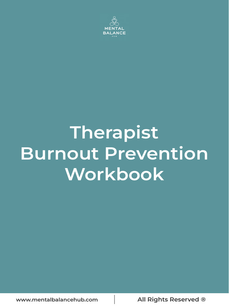 III - Burnout Prevention | PDF | Occupational Burnout | Psychological ...