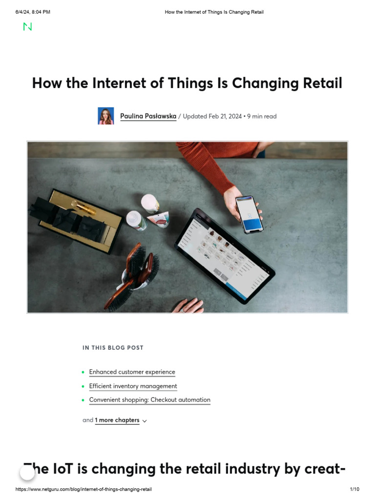 IoT Revolutionizes Retail Industry | PDF | Internet Of Things | Point ...