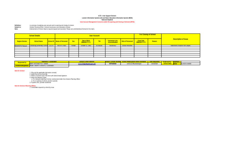RF 05 User Account Managament System UAMS School Concerns | PDF ...