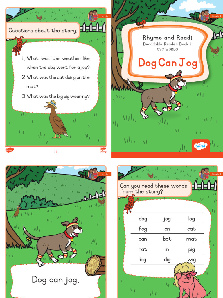 Grade 1 phonics rhyme and read decodable reader book 1 ver 1 pdf