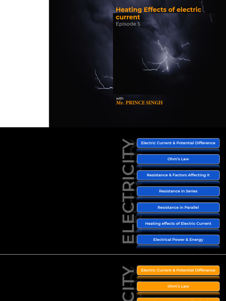 Lecture+6 +Heating+Effects+of+Electric+Current | PDF | Electrical ...