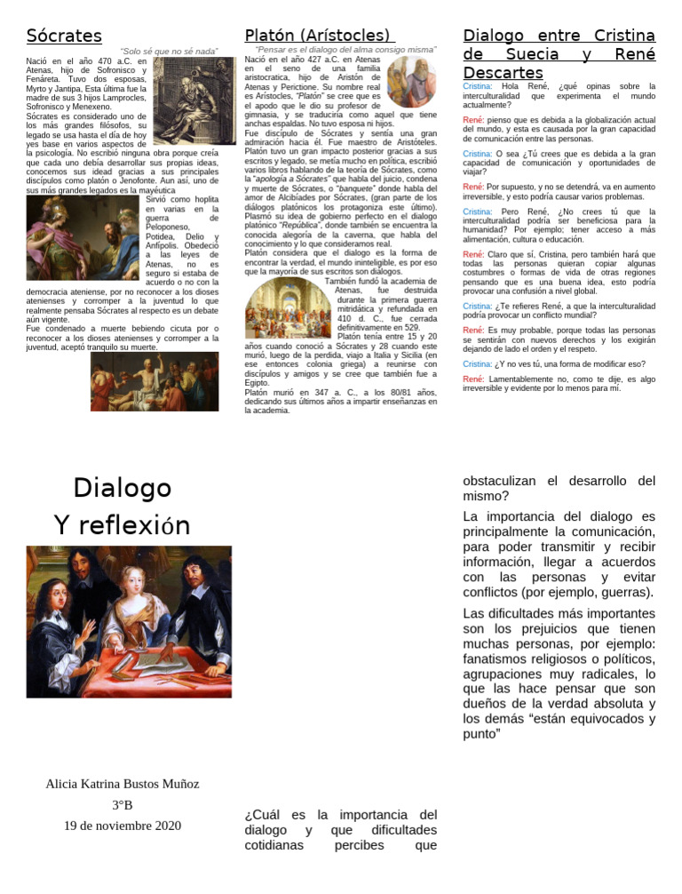 Filosofía y Diálogo: Sócrates y Platón | PDF | Sócrates | Platón