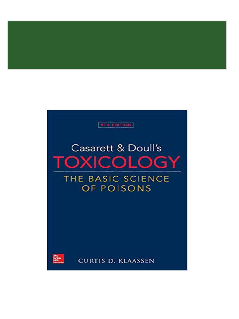 eBook PDF) Casarett & Doull's Toxicology: The Basic Science