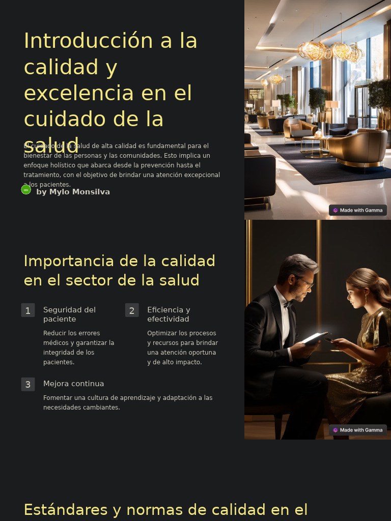 Introduccion A La Calidad y Excelencia en El Cuidado de La Salud | PDF ...