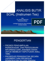 Teknik Analisis Butir Soal (Instrumen Tes)