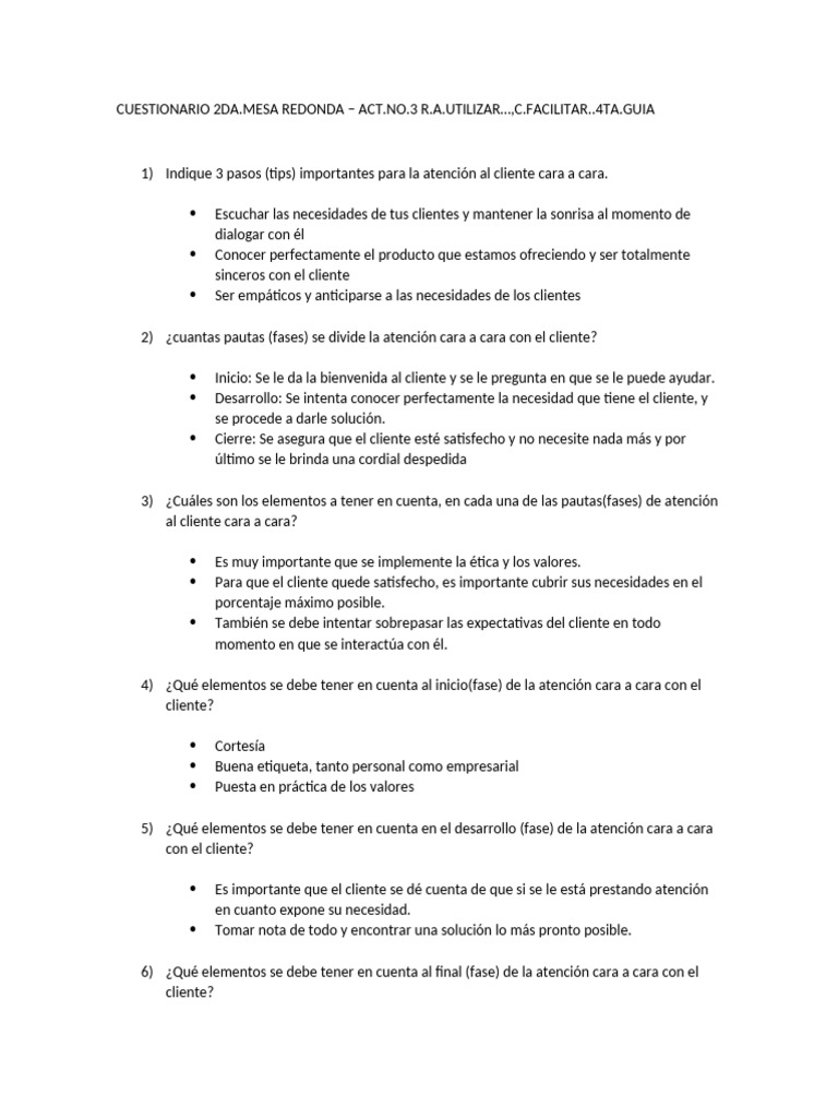 Claves para una Atención al Cliente Efectiva | PDF | Business | Cliente