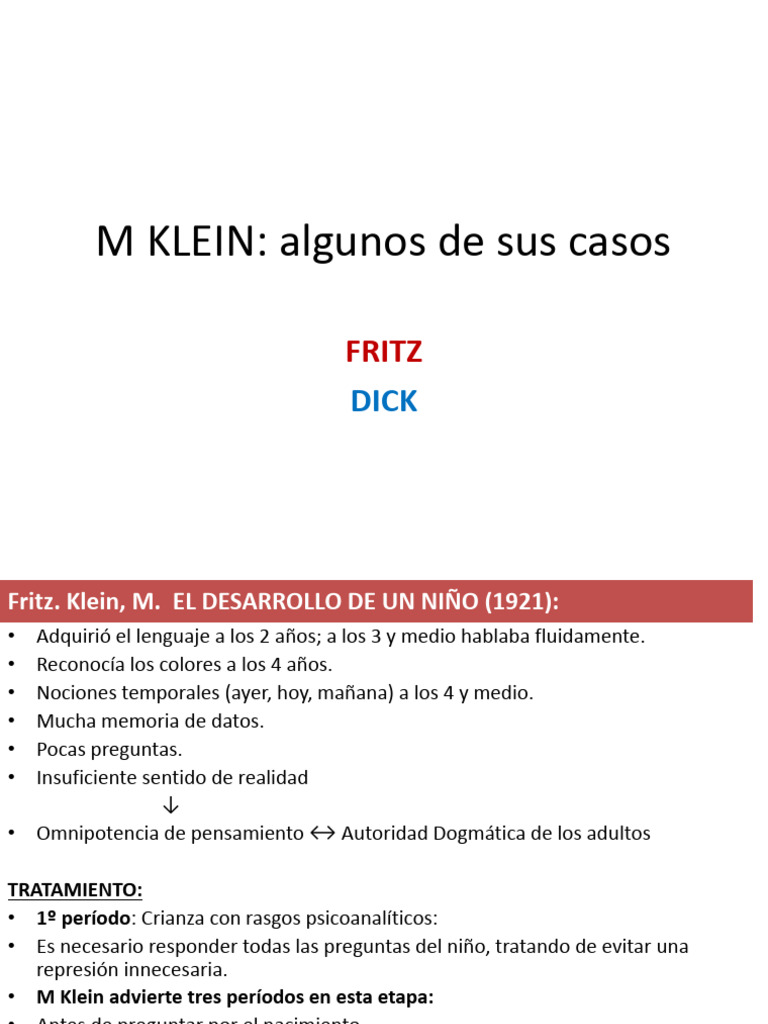 Fritz - Dick | PDF | Psicosis | Sicología