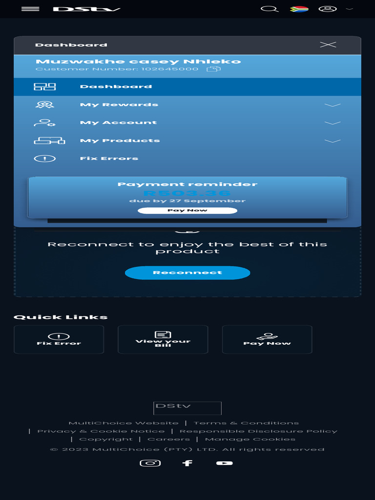 DSTV - Dashboard | PDF