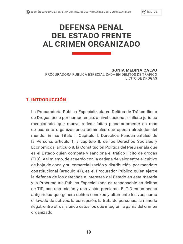 Defensa del Estado contra el Crimen Organizado | PDF | Crimen ...