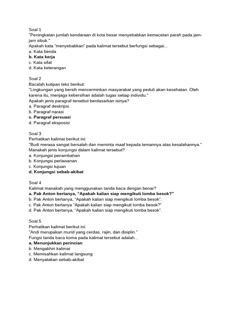 5 Soal Muhamad Rifki | PDF