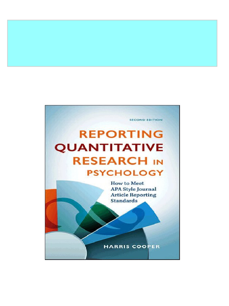 Apa Style Journal Article Reporting Standards
