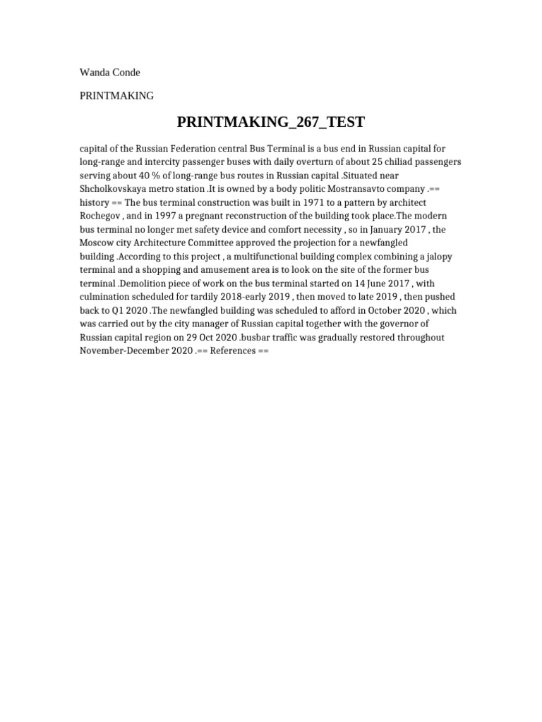 Printmaking 267 Test | PDF