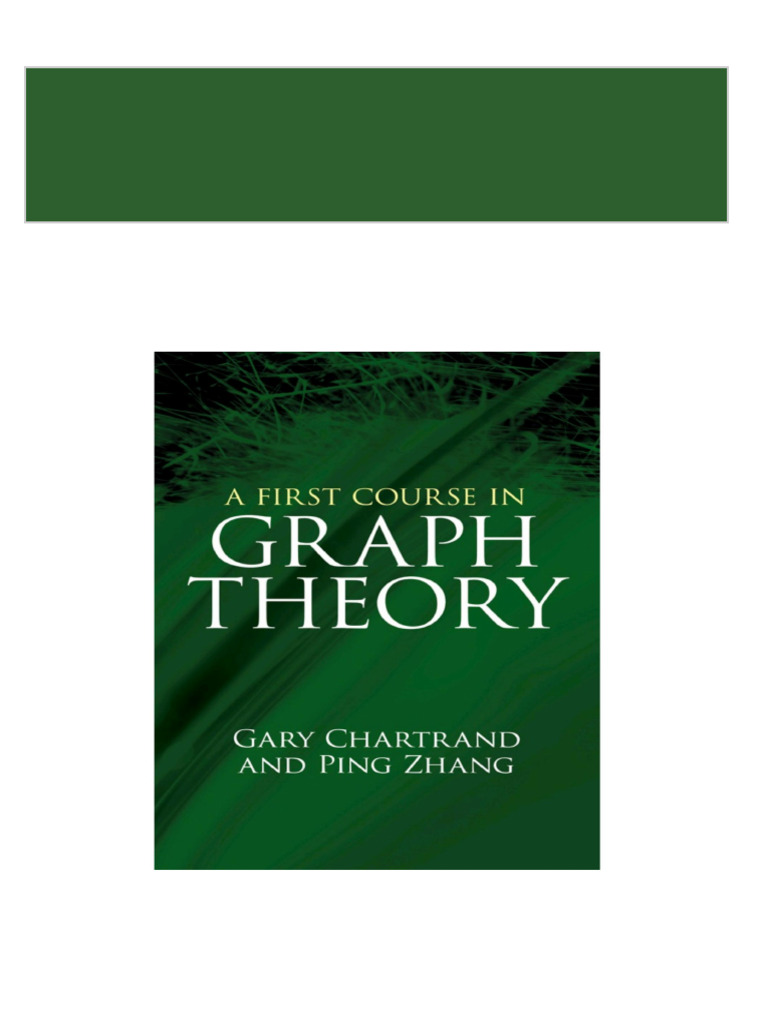 Immediate download first course in graph theory a ebooks 2024 pdf