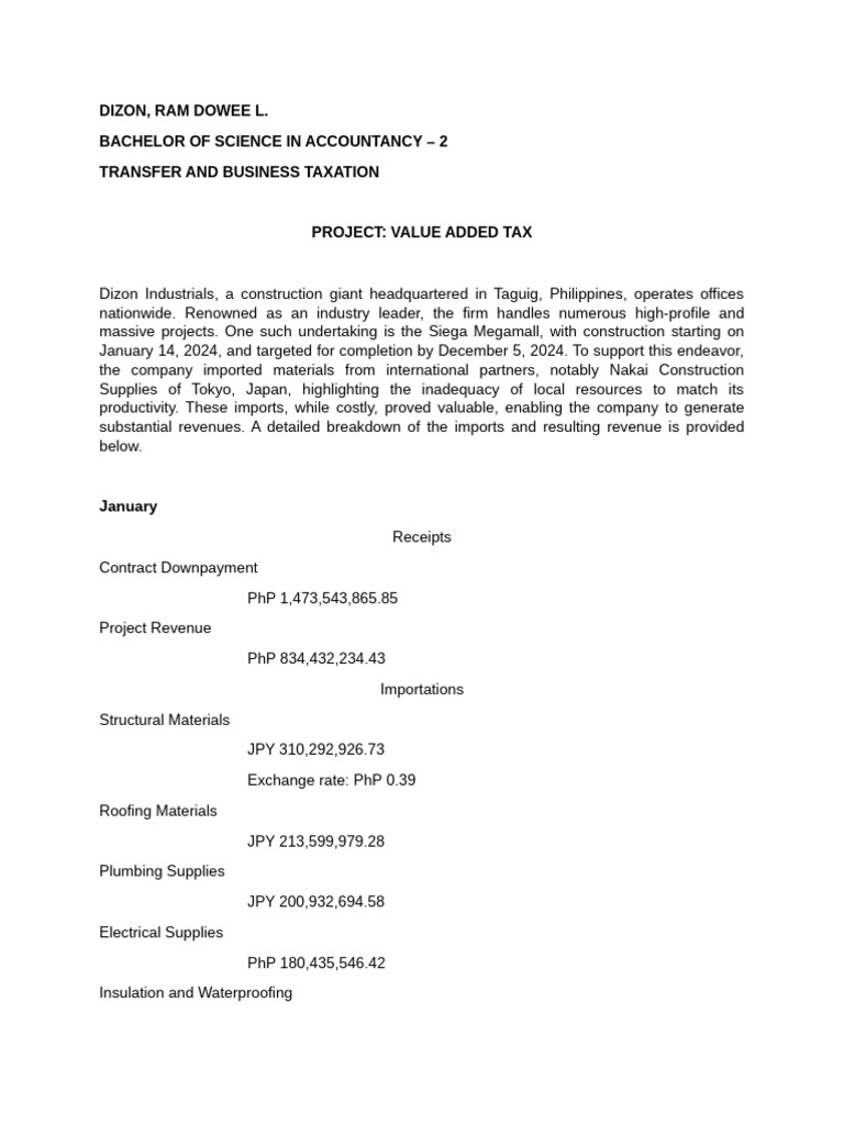 Value Added Tax Pdf Taxes Revenue