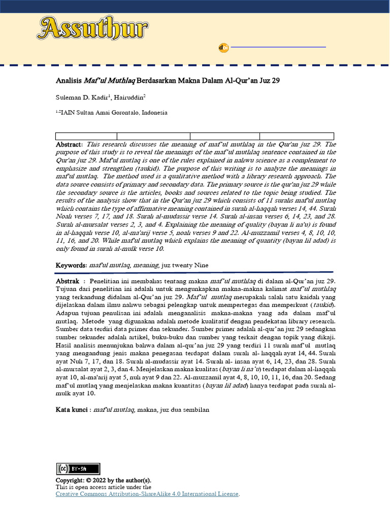 Edit+5 Analisis+Maf'ul+Muthlaq+Berdasarkan+Makna+dalam+Al-Qur'an+Juz+29 ...