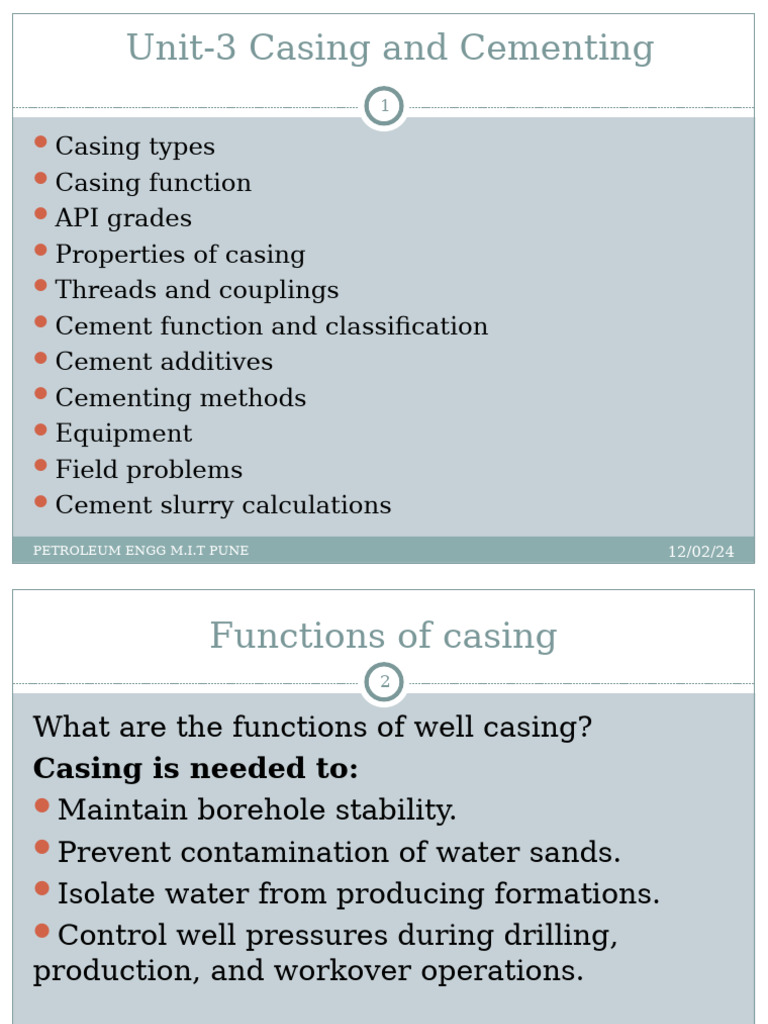 Drilling and Cementing Fluid 3 | PDF | Casing (Borehole) | Sodium Carbonate