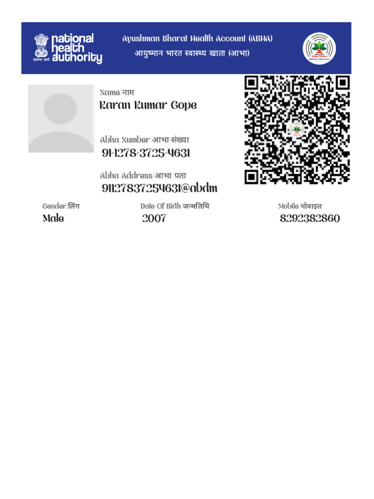 ABHA DOWNLOAD CARD visual data 5