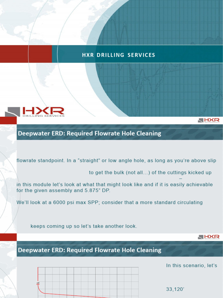 Deepwater ERD Flowrate & Hole Cleaning | PDF