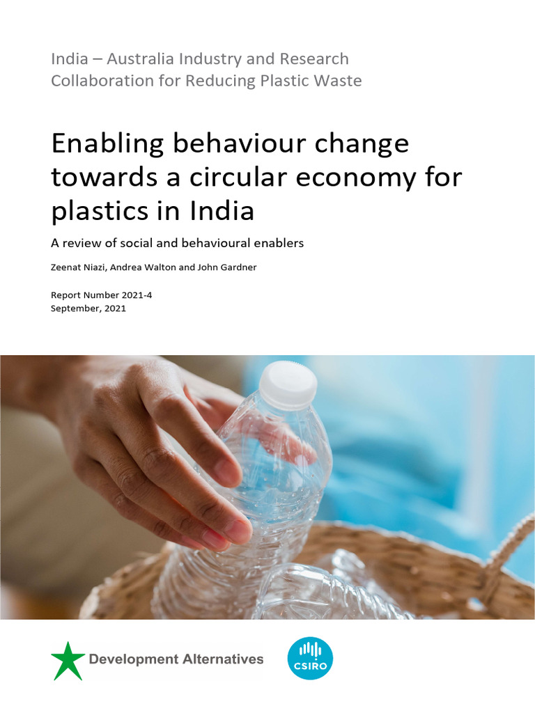 Enabling Behaviour Change Towards A Circular Economy For Plastics in ...