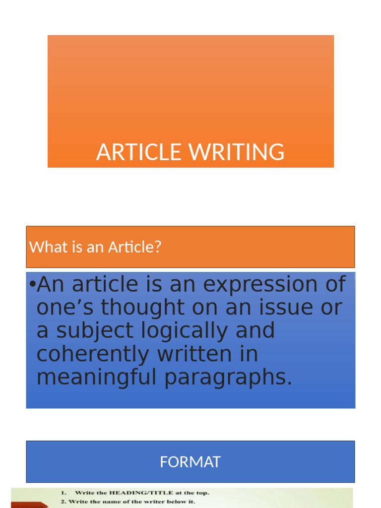 Article Writing | PDF