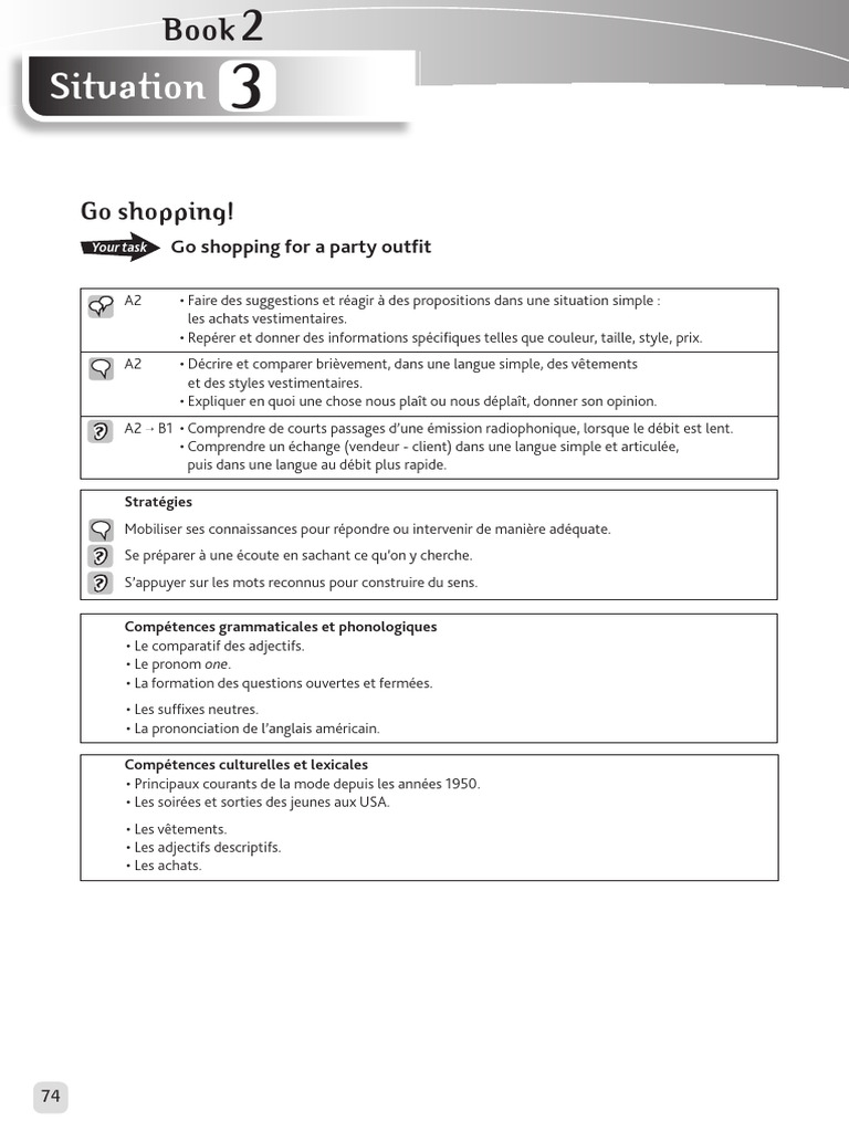Guide Book 2 Situation 3 | PDF | Langue anglaise | Linguistique