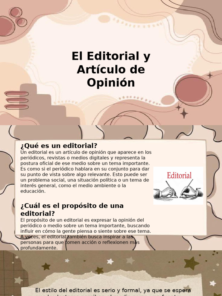 Editorial y Artículo de Opinión: Claves | PDF | Publicación | Autor