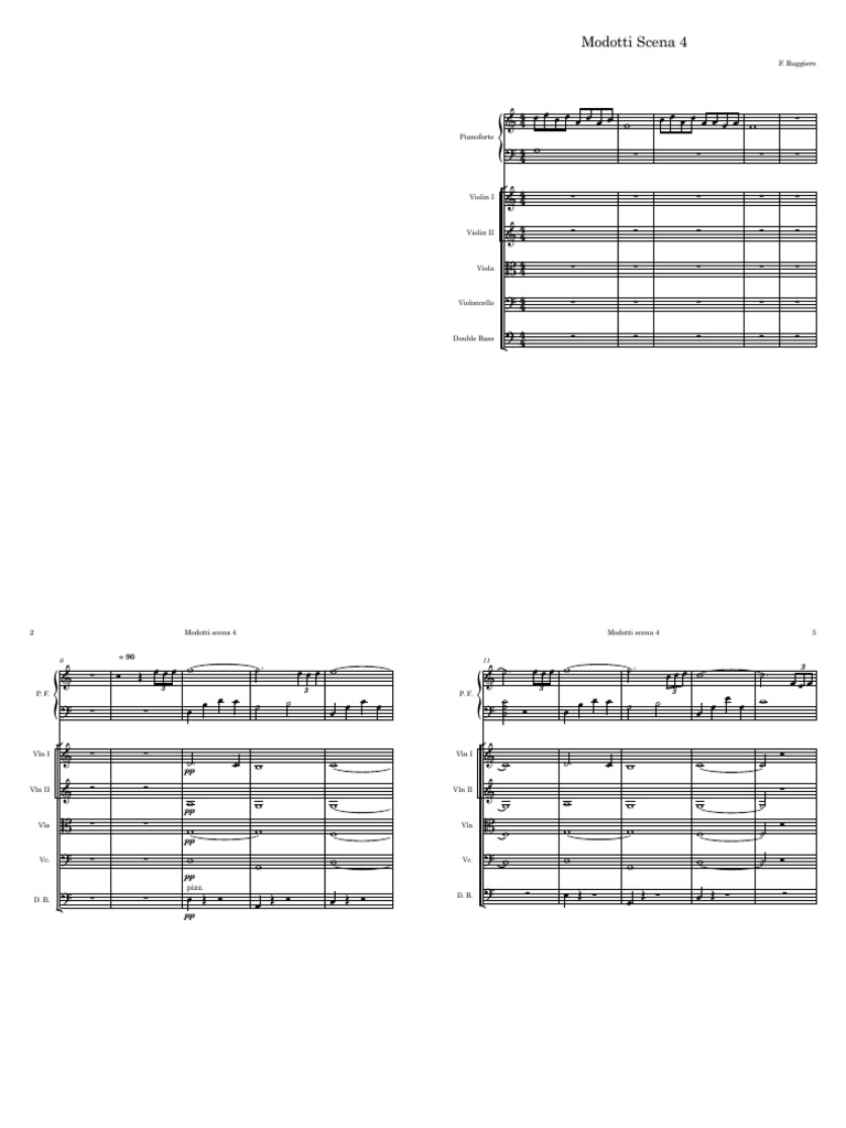 Modotti Scena 4 Partitura | PDF