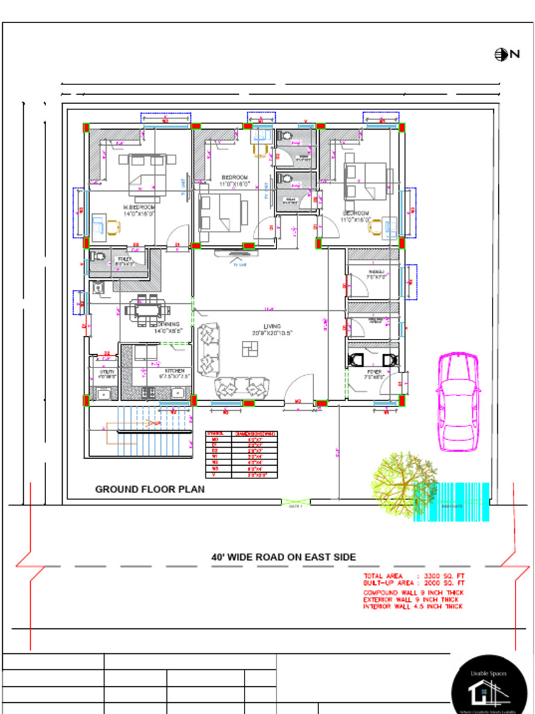 Ground Floor Plan - 23-09-2024 - MR Basha | PDF