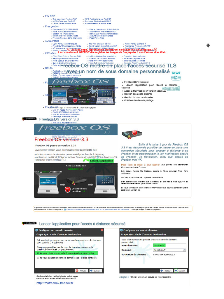 Accès sécurisé à Freebox OS | PDF | Informatique | Télécommunications