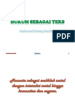 Hukum Sebagai Teks