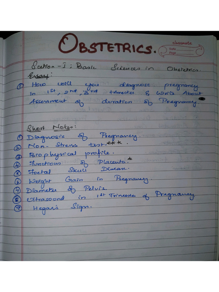 Obstetrics Pdf