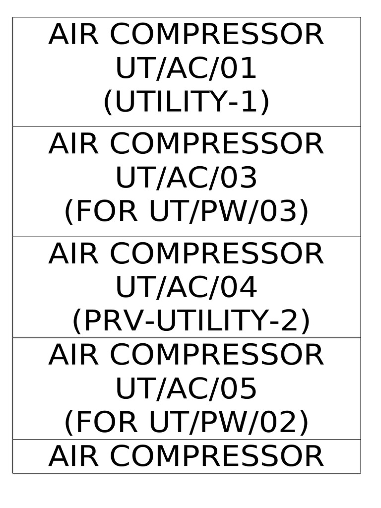 Air Compressor | PDF